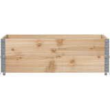  Vrtni sadilica bijeli 120 x 80 cm od masivne borovine | shoptok.hr