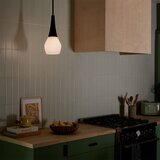  Kichler KL-DEELA-P-BK - Luster na stalku DEELA 1xE27/60W/230V prečnik 17,8 cm crna | Eponuda.com