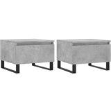  The Living Store Klubska mizica 2 kosa betonsko siva 50x46x35 cm inženirski les - Klubska Mizica, (21448399) | Shoptok.si