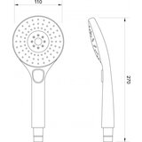 Copen Tuš ručica CONCEPT 3 funkcije bela (C-05-5206) | ePonuda.com