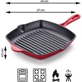 Rosmarino Grill tava od lijevanog željeza Blacksmith's - 27 cm | shoptok.hr