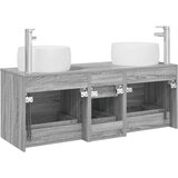  Set namještaja za kupaonicu 3 kom. Siva Sonoma 49.5 x 44.5 x 66 cm | Shoptok.si