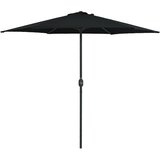  Vrtni suncobran s aluminijskim stupom 270 x 246 cm crni | shoptok.hr