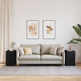  Bočni stolići 2 kom crni 50 x 30 x 50 cm od konstruiranog drva | shoptok.hr