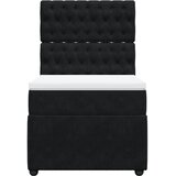 Box spring krevet s madracem crni 80 x 200 cm baršunasti | shoptok.hr