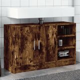 The Living Store Omarica za umivalnik dimljeni hrast 90x29x55 cm inženirski les - Omarica Za Umivalnik, (21436724) Cene