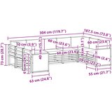  Set vanjskih sofa 7 kom. Prirodna i antracit | shoptok.hr