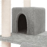  Penjalica za mačke sa stupovima za grebanje svjetlosiva 83 cm | shoptok.hr
