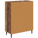vidaXL Strani šal Star les 69,5 x 34 x 90 cm Inženirski les in železo | Shoptok.si