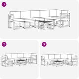  Set vanjskih sofa 7 kom. Prirodna i antracit | shoptok.hr