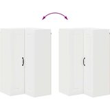 vidaXL Zidni kuhinjski ormarić Visoki sjaj bijela 57 x 57 x 100 cm | shoptok.hr