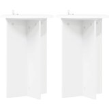  Stalak za biljke 2 pcs Bijela Ø40 x 60 cm Konstruirano drvo | shoptok.hr