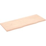 vidaXL Stenska polica 160x60x4 cm neobdelana trdna hrastovina Cene