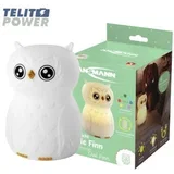 ( 4812 ) owl finn noćna lampa | led silikonska lampa za decu