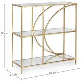 BIZZOTTO Jeklen regal v zlati barvi 81x87x31 cm Elenor – | Shoptok.si