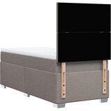  Krevet s oprugama i madracem smeđesivi 90x190 cm od tkanine | shoptok.hr
