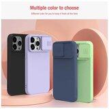 Nillkin CamShield Silky Silikonski ovitek za iPhone 15 Pro Max z zaščito za kamero - črn | Shoptok.si