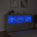 vidaXL Komoda s LED svjetlima siva boja betona 181 5x37x100 cm | shoptok.hr