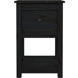  Nočna omarica 2 kosa črna 40x35x61,5 cm trdna borovina, (20716592) | Shoptok.si