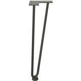 vidaXL Noge za mizo za lase 4 kosi antracit 42 cm trdno jeklo | Shoptok.si