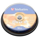  DVD-R VERBATIM 4,7GB 16x spindle 10kom MATT SILVER Cijene
