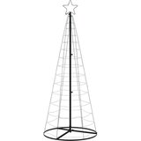 vidaXL Osvetljena novoletna jelka stožec 200 LED toplo bela 182 cm | Shoptok.si