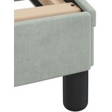  Krevet s madracem svjetlosivi 80 x 200 cm baršunasti | shoptok.hr