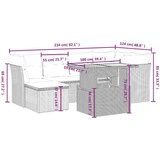 vidaXL 7-dijelni set vrtnih sofa sivi od poliratana | shoptok.hr