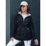 DStreet Women's transitional parka with hood BEGET black Cene