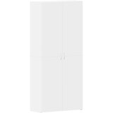 vidaXL Omarica za čevlje Bela 80x35.5x180 cm Inženirski les, (22094602) | Shoptok.si