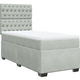 Maison Chic Box spring postelja - Vzmetna postelja z vzmetnico svetlo siv 90x190 cm žamet SL23272, (21891122) | Shoptok.si