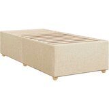  Okvir kreveta s oprugama i madrac krem 80x200 cm od tkanine | shoptok.hr