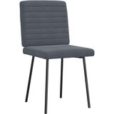  Jedilni stoli 4 kosi temno siv žamet | Shoptok.si