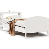 vidaXL Okvir kreveta bez madraca bijeli 75 x 190 cm masivna borovina | shoptok.hr