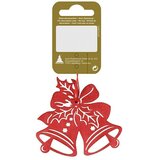  dekorativni artikl zvono (crvene boje, drvo, 1 kom) | shoptok.hr