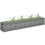 vidaXL Gabionska sadilica od pocinčanog čelika 180 x 30 x 30 cm | shoptok.hr