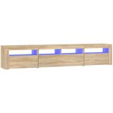 vidaXL TV omarica z LED lučkami sonoma hrast 210x35x40 cm, (20734806) | Shoptok.si