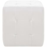  Tabure 2 kom bijeli 30 x 30 x 30 cm od umjetne kože | Eponuda.com