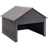 Garaža za kosilicu siva 80 x 80 x 70 cm WPC Cijene