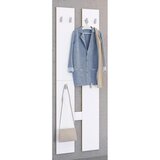 MID.YOU Stenski Obešalnik Salia M, Bela, Barva Hrasta | Shoptok.si