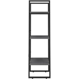 Police za pohranu sive 60 x 30 x 105 cm od masivne borovine | shoptok.hr