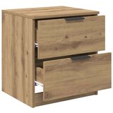 vidaXL Nočna omarica s predalom 2 pcs artisan hrast 45 x 39 x 50 cm | Shoptok.si