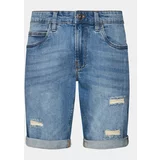 INDICODE Jeans kratke hlače Kaden Holes 70-104 Modra Regular Fit