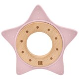 Kikka Boo drvena igračka sa silikonskom glodalicom star pink ( KKB21058 ) Cene