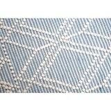 Tom Tailor ROČNO TKANA PREPROGA Colored Macrame four 190/290 cm tkano krem barve, pastelno modra | Shoptok.si