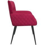  Dvosjed s metalnim nogama 2-sjedalo Vinska crvena Baršun | shoptok.hr