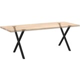 vidaXL Noge blagovaonski stol X-oblika 2 kom crne 70x(72-73) cm čelik | shoptok.hr
