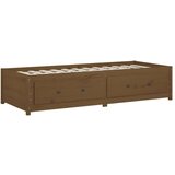  Dnevna postelja medeno rjava 90x200 cm trdna borovina, (20725799) | Shoptok.si