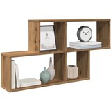 vidaXL Stenska polica artisan hrast 100x18x53 cm inž. les Cene