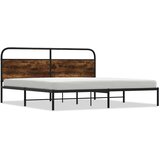  Metalni okvir kreveta bez madraca boja hrasta 193x203 cm | shoptok.hr